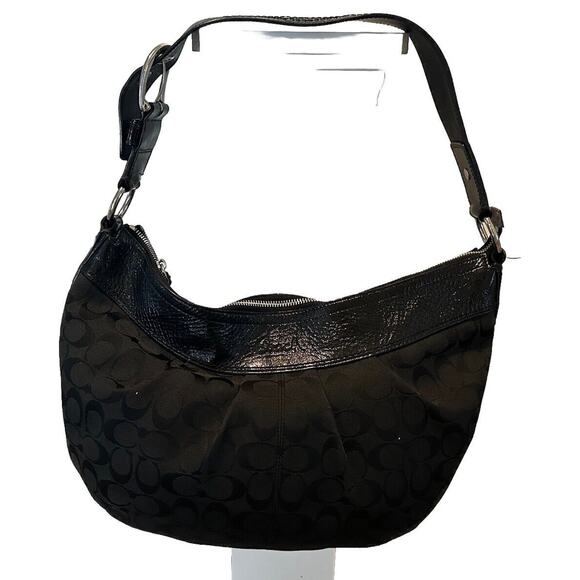 Coach Handbags - Coach Black Soho Pleated Signature Shoulder Bag